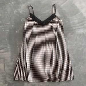 Black and White Striped Dress